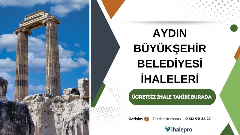 Aydın Büyükşehir Belediyesi İhale İlanları - ihalepro ile kamu ihale ilanlarını ücretsiz incele, günlük rapor al