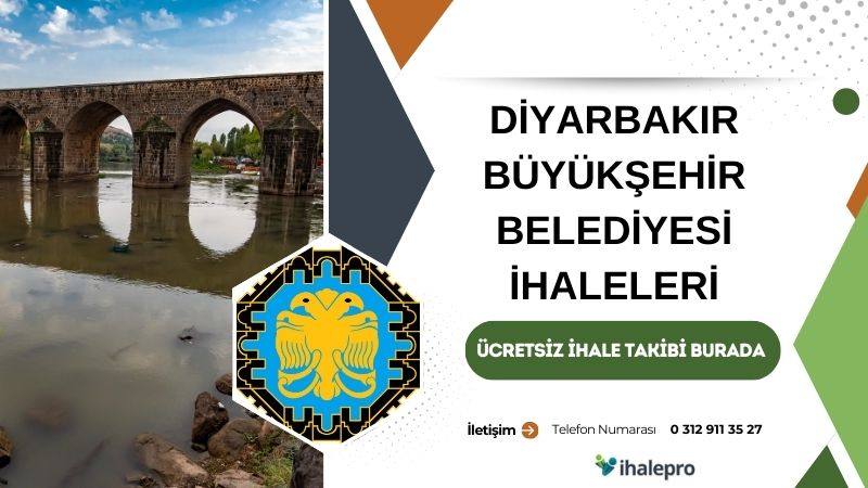 Diyarbakır Büyükşehir Belediyesi İhale İlanları - ihalepro ile kamu ihale ilanlarını ücretsiz incele, günlük rapor al
