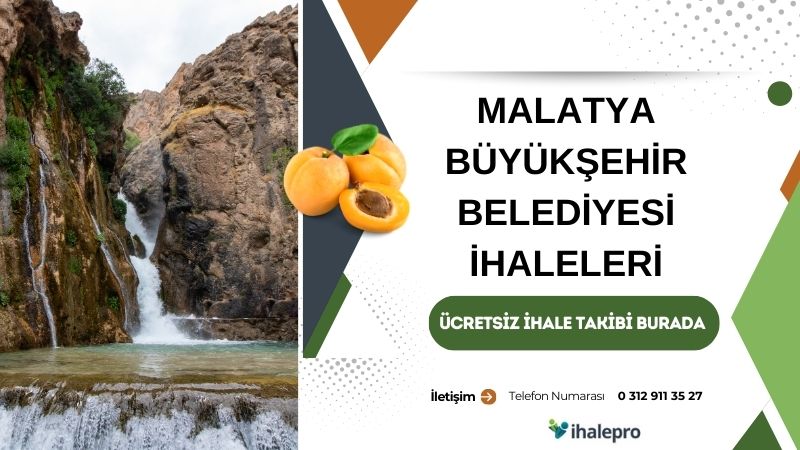 Malatya Büyükşehir Belediyesi İhale İlanları - ihalepro ile kamu ihale ilanlarını ücretsiz incele, günlük rapor al